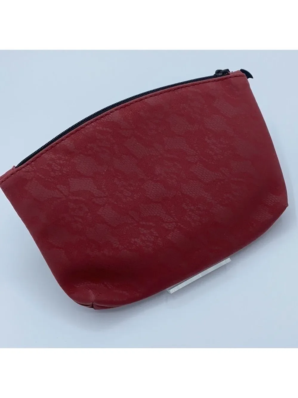 Ipsy Halloween Maroon Rose Lace Design Makeup Bag